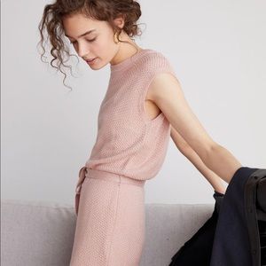 Anthropologie Belted Knit Midi Dress